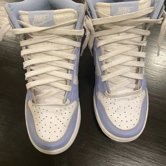 Nike Wmns Dunk High Football Grey Nike Dunk High Lilla Chiaro E Depop